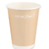 Kaffeebecher Papier, braun - 300ml, 8cm (50 Stk.)