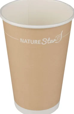 Kaffeebecher Papier, braun - 400ml (50 Stk.)