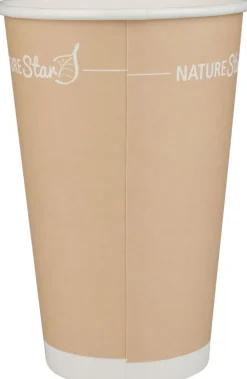 Kaffeebecher Papier, braun - 400ml (50 Stk.)