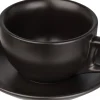 Kaffeetasse & Untertasse Barista, Porzellan schwarz - 260ml (je 12 Stk.)