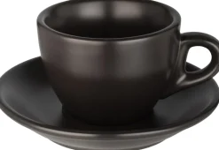 Kaffeetasse & Untertasse Barista, Porzellan schwarz - 160ml (12 Sets)