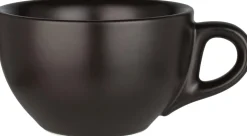 Kaffeetasse Barista, Porzellan schwarz - 260ml (6 Stk.)