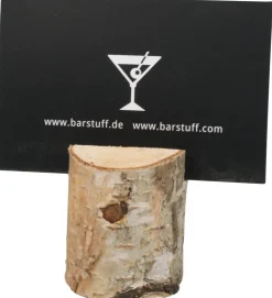 Kartenhalter Birke, Baumstamm Optik - ca. 4cm