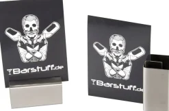 Kartenhalter Edelstahl - 8,5x4x4cm (2 Stk.)