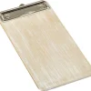 Klemmbrett lang (24,5x13cm), Holz - weiß