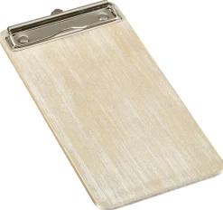 Klemmbrett lang (24,5x13cm), Holz - weiß