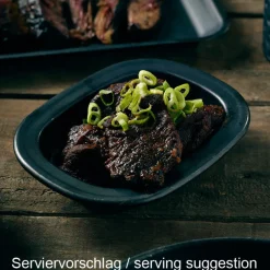 Kuchenform, Edelstahl vintage, schwarz - 16cm (12 Stk.)