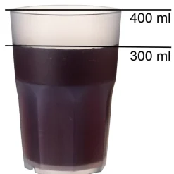 Kunststoffbecher Granity, Polypropylen, frosted - 400ml (1 Stk.)