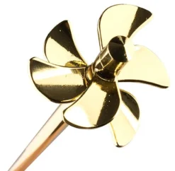 Lux Swizzlestick, goldfarben, Überbartools - 40cm