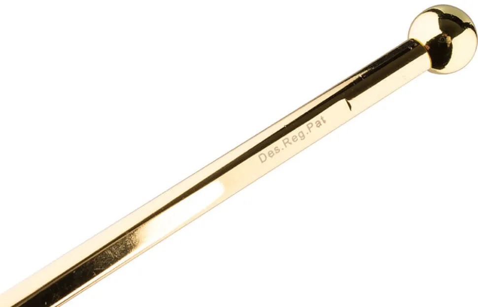 Lux Swizzlestick, goldfarben, Überbartools - 40cm