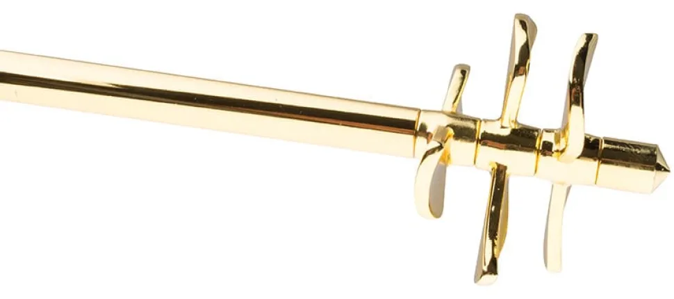 Lux Swizzlestick, goldfarben, Überbartools - 40cm