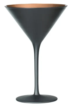 Martiniglas, matt schwarz/bronze, Elements Stölzle - 240ml