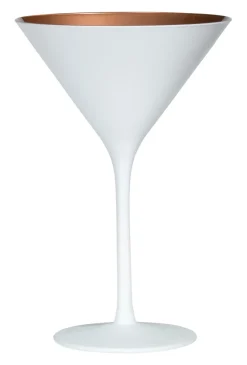 Martiniglas, matt weiß/bronze, Elements Stölzle - 240ml