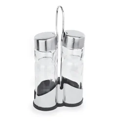 Menage mit Essig- und Öl-Behältern