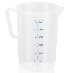Messbecher mit 100ml Skalierung, Polypropylen - 3 Liter