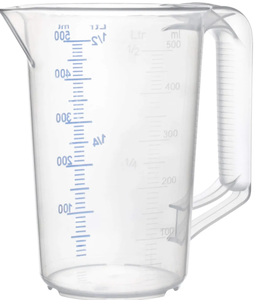 Messbecher, PP - Skalierung bis 500ml
