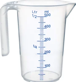 Messbecher stapelbar, PP - Skalierung bis 500ml
