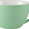 Milchkaffee Tasse grün - 340ml (6 Stk.)