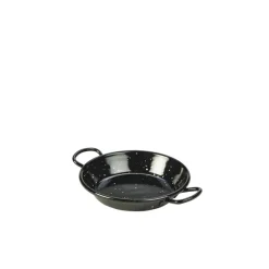 Mini-Paellapfanne, Emaille schwarz - 12cm (6 Stk.)