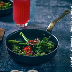 Mini-Pfanne, Edelstahl vintage schwarz - 15,5 x 4 cm (6 Stk.)