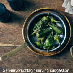 Mini-Pfanne, Edelstahl vintage - 13,5 x 3,75 cm (6 Stk.)