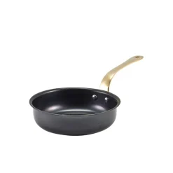 Mini-Pfanne, Edelstahl vintage schwarz - 13,5 x 3,75 cm (6 Stk.)