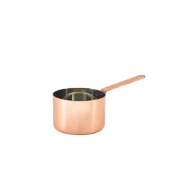 Mini-Saucentopf, Edelstahl kupferfarben - 9 x 6,3 cm (6 Stk.)