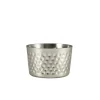 Mini-Servierbecher, Edelstahl gehämmert - 8x5cm (12 Stk.)
