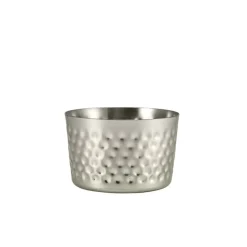 Mini-Servierbecher, Edelstahl gehämmert - 8x5cm (12 Stk.)