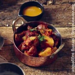 Mini-Topf, Edelstahl gehämmert, kupferfarben - 12 x 3,5 cm (12 Stk.)