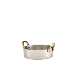 Mini-Topf, Edelstahl gehämmert - 12 x 3,5 cm (12 Stk.)