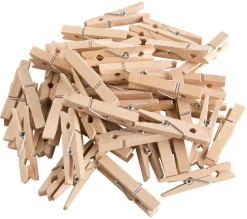 Mini-Wäscheklammern / Glasmerker, Holz - 48mm (50 Stk.)