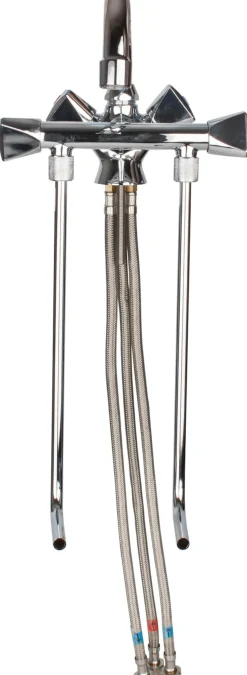 Mischbatterie warm/kalt 2 Becken, Bruse - Niederdruck