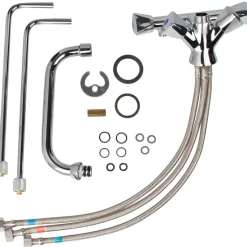 Mischbatterie warm/kalt 2 Becken, Bruse - Niederdruck