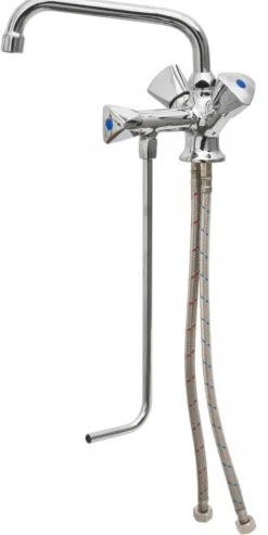 Mischbatterie warm/kalt 1 Becken - Hochdruck