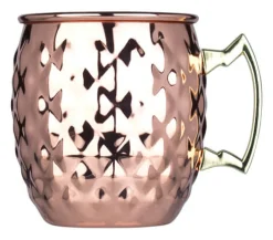 Moscow Mule Becher Pineapple, Edelstahl kupferfarben - 550ml