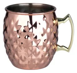 Moscow Mule Becher Pineapple, Edelstahl kupferfarben - 550ml