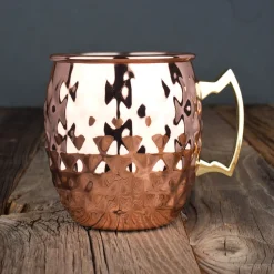 Moscow Mule Becher Pineapple, Edelstahl kupferfarben - 550ml