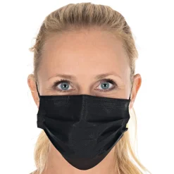 Mundschutz / OP -Maske, 3 lagig, Typ II (98%), PP - schwarz (50 Stk.)