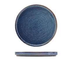 Niedriger Präsentationsteller Terra Aqua Blue – 21 cm (6 Stk.)