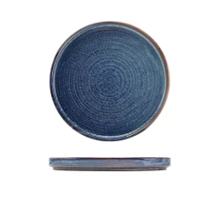 Niedriger Präsentationsteller Terra Aqua Blue – 18 cm (6 Stk.)