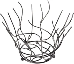 Obstkorb Nest, Stahl schwarz - 21x30cm