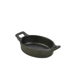 Ovale Mini-Auflaufform mit Henkeln, Gusseisen - 240ml (6 Stk.)