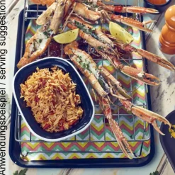 Pergamentpapier / Fettdichtes Papier, Zickzack-Muster bunt - 25x20cm (1000 Stk.)