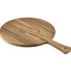 Pizzabrett / Paddleboard rund, Akazienholz - 33 x 47 x 1,5 cm