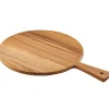 Pizzabrett / Paddleboard rund, Akazienholz - 36 x 50 x 1,5 cm