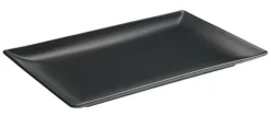 Platte Luna Stoneware, schwarz - 30x20cm (6 Stk.)