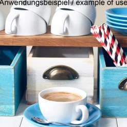 Präsentationsschublade, Akazienholz, 21,5x15x11cm - weiß