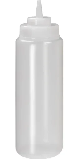 Quetschflasche, große Öffnung, 950ml - transparent