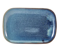 Rechteckiger Teller Terra Aqua Blue - 29 x 19,5 cm (6 Stk.)